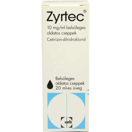 Verpackungsbild(Packshot) von ZYRTEC 10 mg/ml Tropfen