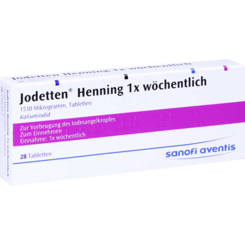 Verpackungsbild(Packshot) von JODETTEN Henning 1x wöchentlich Tabletten