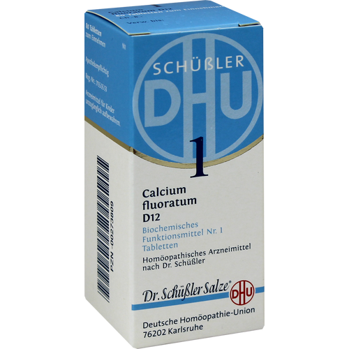 Verpackungsbild(Packshot) von BIOCHEMIE DHU 1 Calcium fluoratum D 12 Tabletten