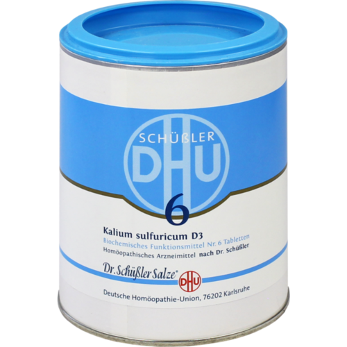 Verpackungsbild(Packshot) von BIOCHEMIE DHU 6 Kalium sulfuricum D 3 Tabletten