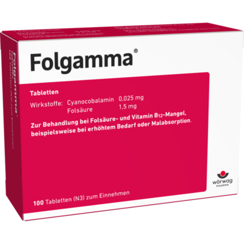 Verpackungsbild(Packshot) von FOLGAMMA Tabletten