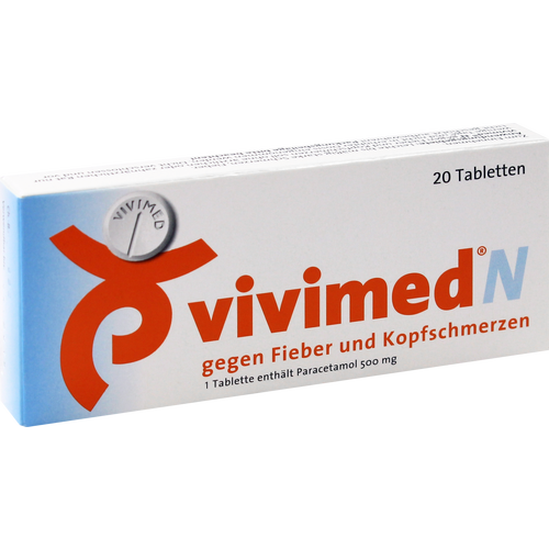 Verpackungsbild(Packshot) von VIVIMED N gegen Fieber und Kopfschmerzen Tabletten