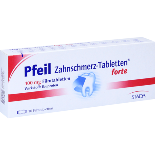 Verpackungsbild(Packshot) von PFEIL Zahnschmerz-Tabletten forte Filmtabletten