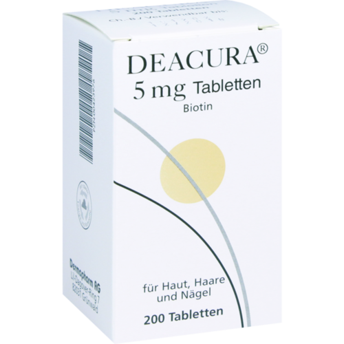 Verpackungsbild(Packshot) von DEACURA 5 mg Tabletten