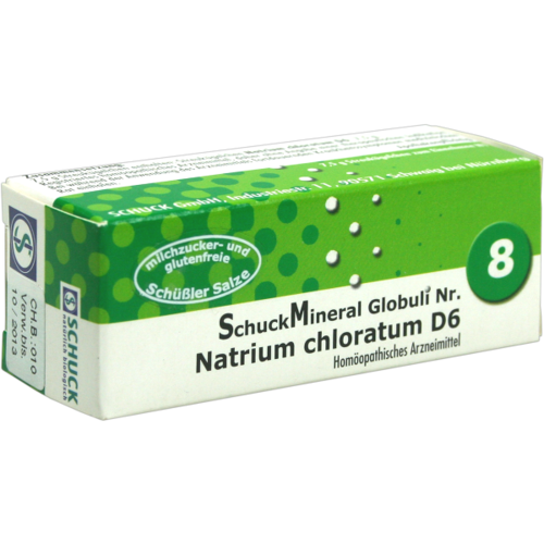 Verpackungsbild(Packshot) von SCHUCKMINERAL Globuli 8 Natrium chloratum D6