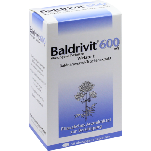 Verpackungsbild(Packshot) von BALDRIVIT 600 mg überzogene Tabletten