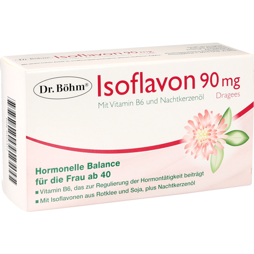 Verpackungsbild(Packshot) von DR.BÖHM Isoflavon 90 mg Dragees
