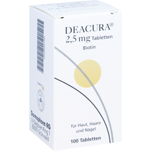 Verpackungsbild(Packshot) von DEACURA 2,5 mg Tabletten