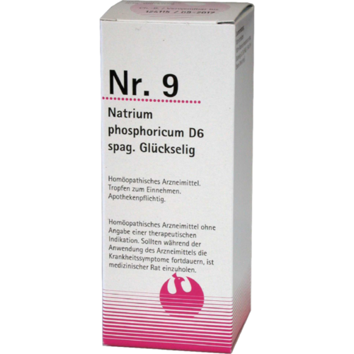Verpackungsbild(Packshot) von NR.9 Natrium phosphoricum D 6 spag.Glückselig
