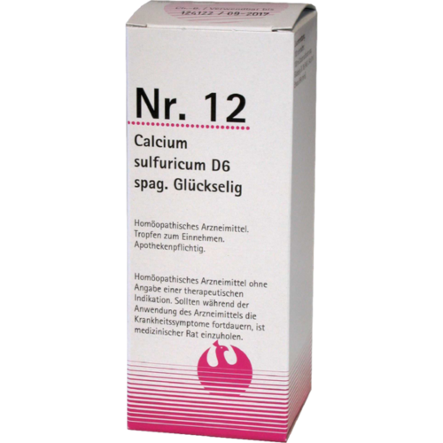 Verpackungsbild(Packshot) von NR.12 Calcium sulfuricum D 6 spag.Glückselig
