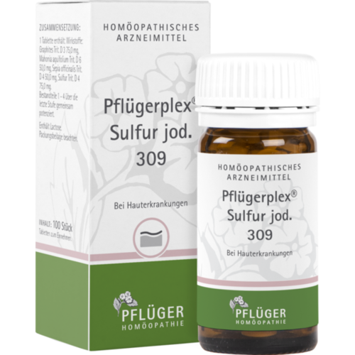 Verpackungsbild(Packshot) von PFLÜGERPLEX Sulfur jod.309 Tabletten