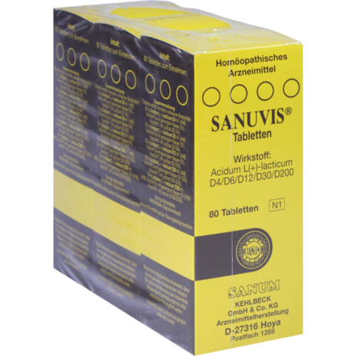 Verpackungsbild(Packshot) von SANUVIS Tabletten