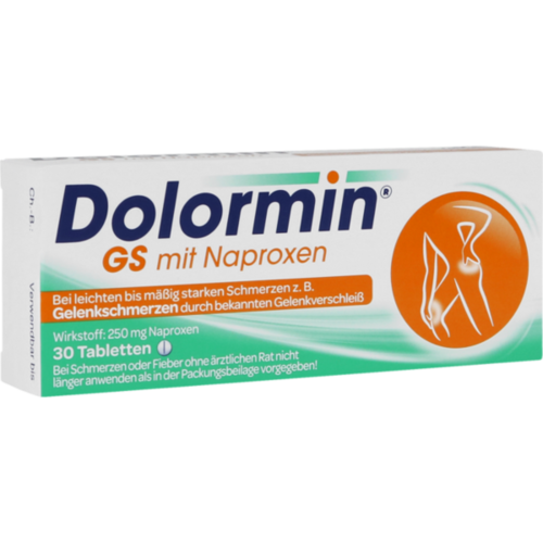 Verpackungsbild(Packshot) von DOLORMIN GS mit Naproxen Tabletten