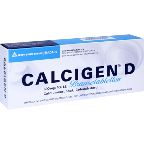Verpackungsbild(Packshot) von CALCIGEN D 600 mg/400 I.E. Brausetabletten