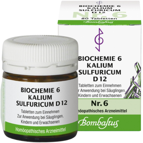 Verpackungsbild(Packshot) von BIOCHEMIE 6 Kalium sulfuricum D 12 Tabletten