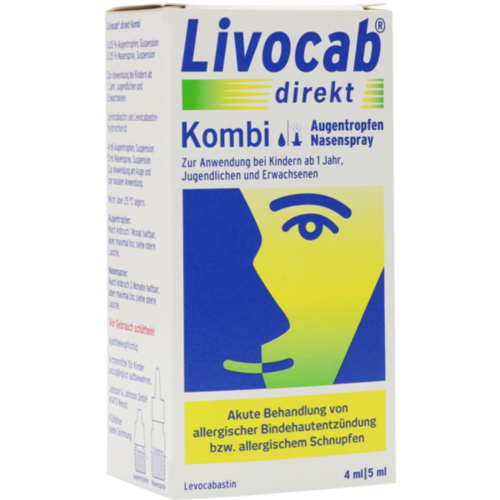 Verpackungsbild(Packshot) von LIVOCAB direkt Kombi 4 ml Augentr.+5 ml Nasenspray