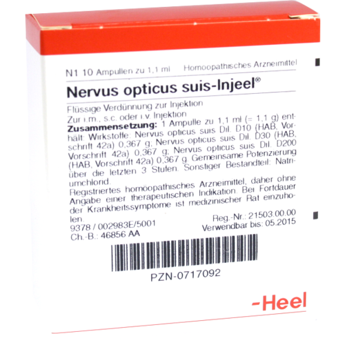 Verpackungsbild(Packshot) von NERVUS OPTICUS suis Injeel Ampullen
