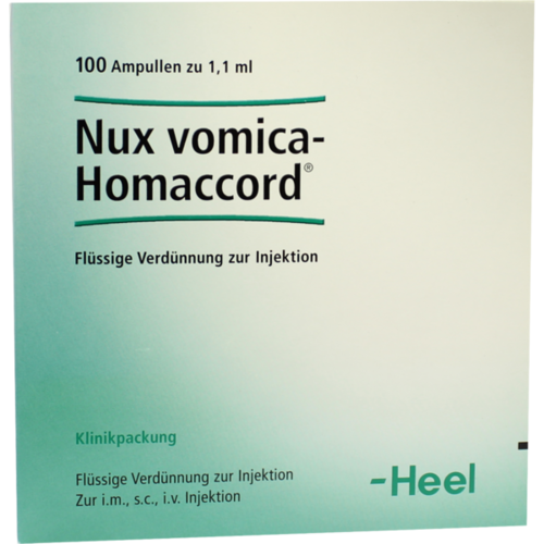 Verpackungsbild(Packshot) von NUX VOMICA HOMACCORD Ampullen