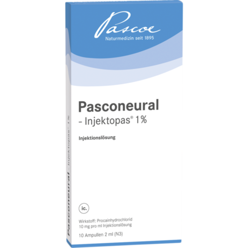 Verpackungsbild(Packshot) von PASCONEURAL Injektopas 1% Injektionslösung Amp.