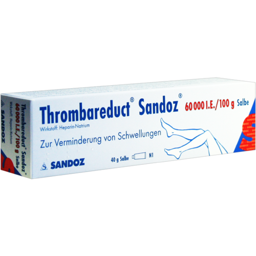 Verpackungsbild(Packshot) von THROMBAREDUCT Sandoz 60.000 I.E. Salbe