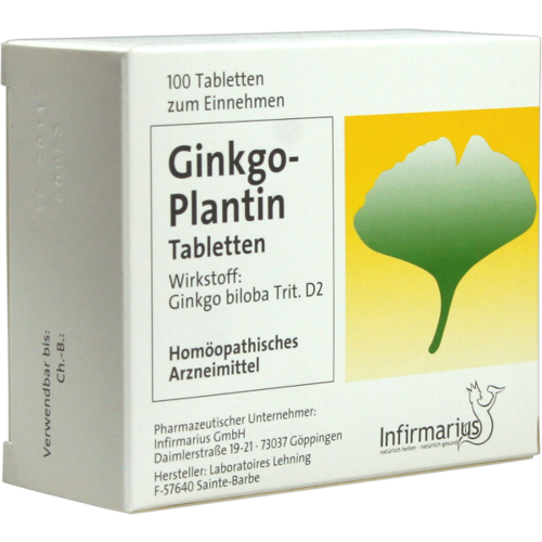 Verpackungsbild(Packshot) von GINKGO PLANTIN Tabletten
