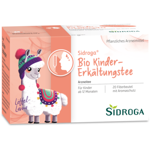 Verpackungsbild(Packshot) von SIDROGA Bio Kinder-Erkältungstee Filterbeutel
