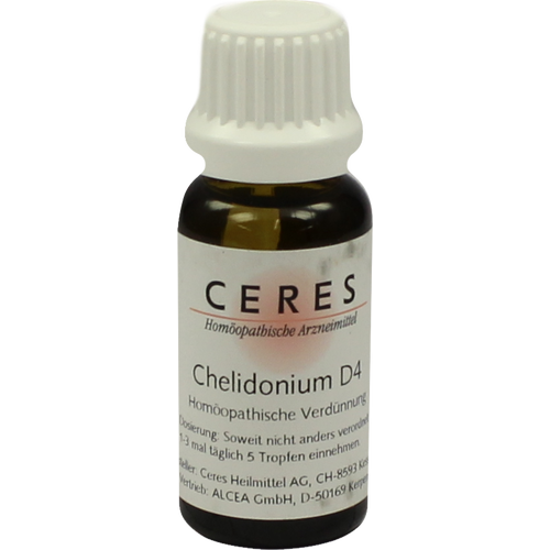 Verpackungsbild(Packshot) von CERES Chelidonium D 4 Dilution