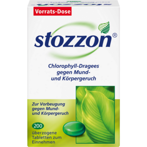 Verpackungsbild(Packshot) von STOZZON Chlorophyll überzogene Tabletten
