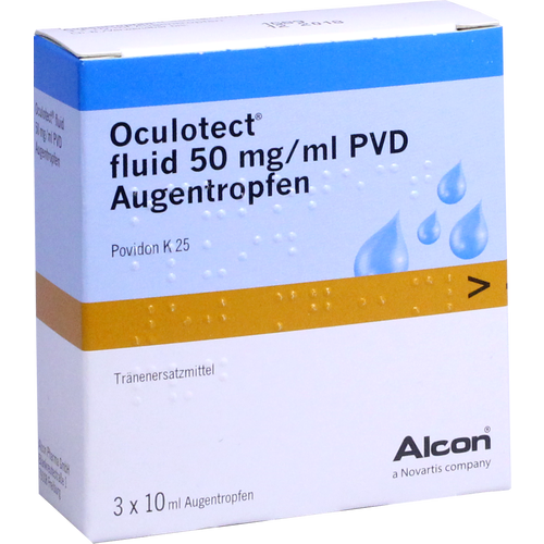 Verpackungsbild(Packshot) von OCULOTECT fluid PVD Augentropfen