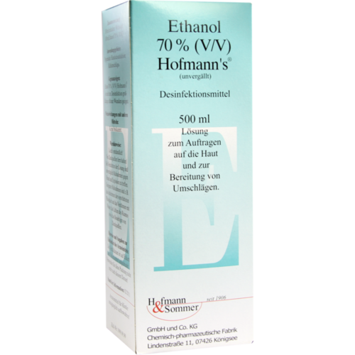 Verpackungsbild(Packshot) von ETHANOL 70% V/V Hofmann's