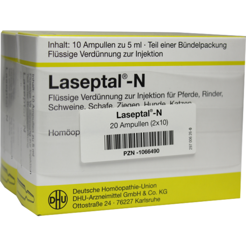 Verpackungsbild(Packshot) von LASEPTAL N Injektionslösung vet.