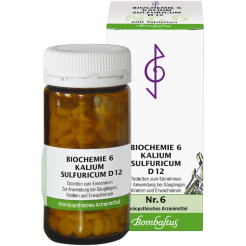 Verpackungsbild(Packshot) von BIOCHEMIE 6 Kalium sulfuricum D 12 Tabletten