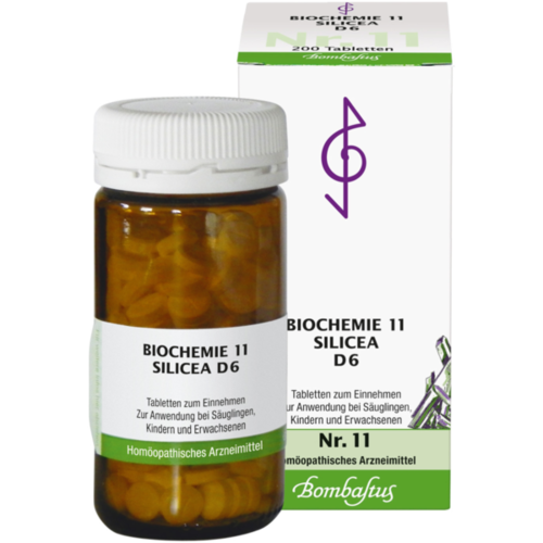 Verpackungsbild(Packshot) von BIOCHEMIE 11 Silicea D 6 Tabletten