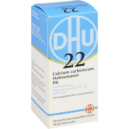 Verpackungsbild(Packshot) von BIOCHEMIE DHU 22 Calcium carbonicum D 6 Tabletten