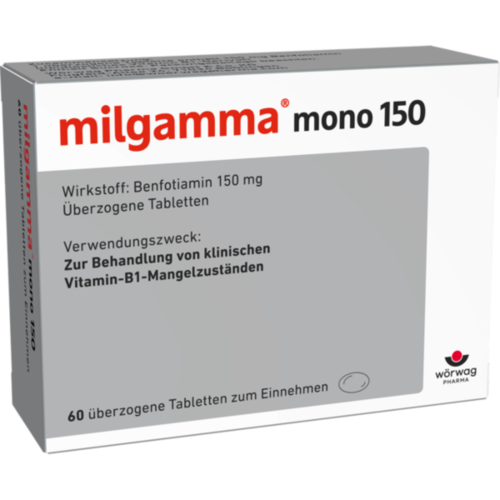 Verpackungsbild(Packshot) von MILGAMMA mono 150 überzogene Tabletten