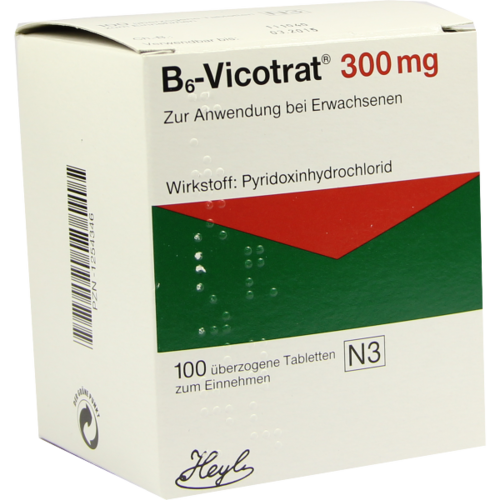 Verpackungsbild(Packshot) von B6 VICOTRAT 300 mg überzogene Tabletten
