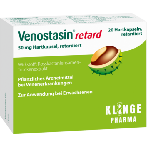 Verpackungsbild(Packshot) von VENOSTASIN retard 50 mg Hartkapsel retardiert
