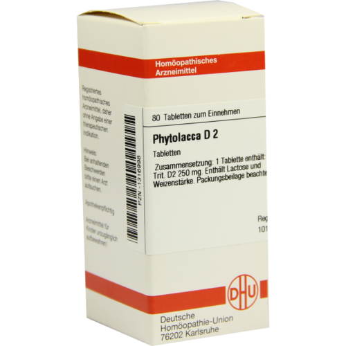Verpackungsbild(Packshot) von PHYTOLACCA D 2 Tabletten