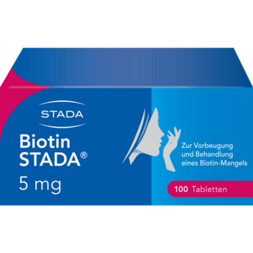 Verpackungsbild(Packshot) von BIOTIN STADA 5 mg Tabletten