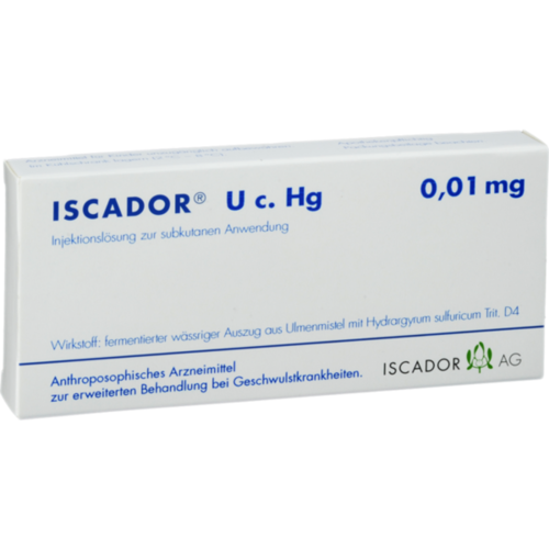 Verpackungsbild(Packshot) von ISCADOR U c.Hg 0,01 mg Injektionslösung
