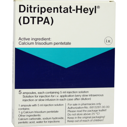 Verpackungsbild(Packshot) von DITRIPENTAT-Heyl Injektionslösung Ampullen
