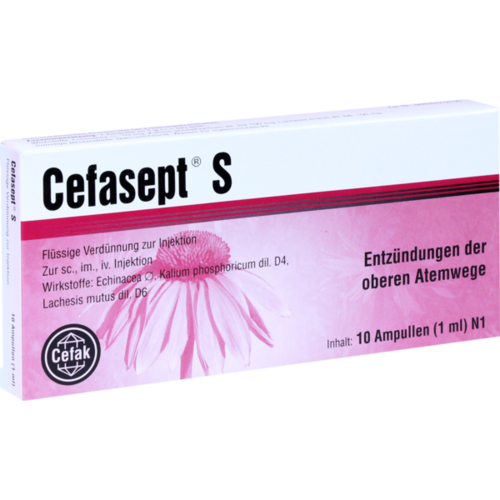 Verpackungsbild(Packshot) von CEFASEPT S Injektionslösung