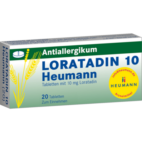 Verpackungsbild(Packshot) von LORATADIN 10 Heumann Tabletten
