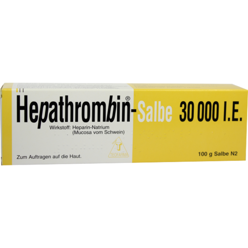 Verpackungsbild(Packshot) von HEPATHROMBIN Salbe 30.000