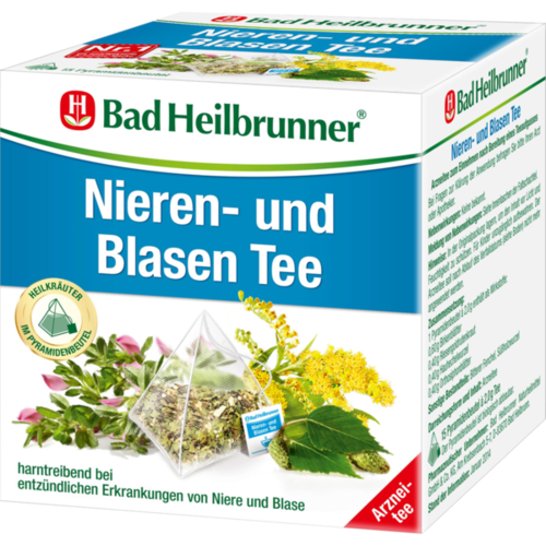 Verpackungsbild(Packshot) von BAD HEILBRUNNER Nieren- und Blasen Tee Filterbeut.