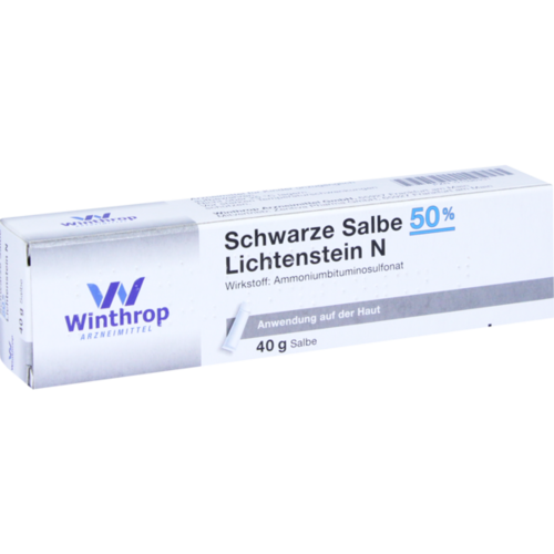 Verpackungsbild(Packshot) von SCHWARZE SALBE 50% Lichtenstein N