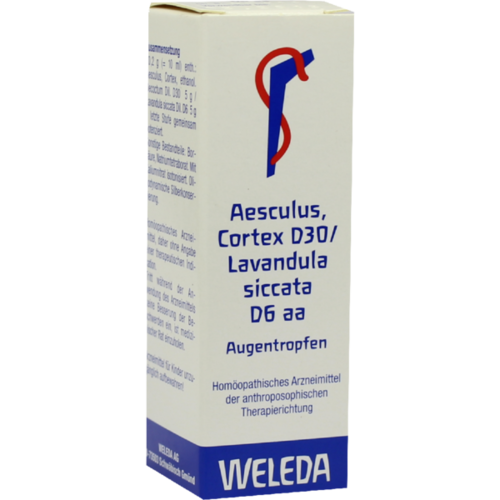 Verpackungsbild(Packshot) von AESCULUS CORTEX D 30/Lavandula D 6 aa Augentropfen