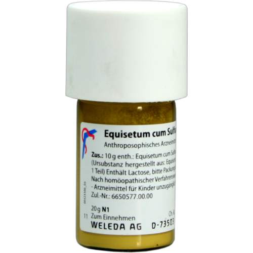 Verpackungsbild(Packshot) von EQUISETUM CUM Sulfure tostum D 6 Trituration