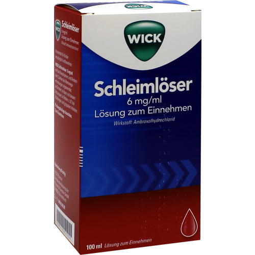 Verpackungsbild(Packshot) von WICK Schleimlöser 6 mg/ml Lösung zum Einnehmen