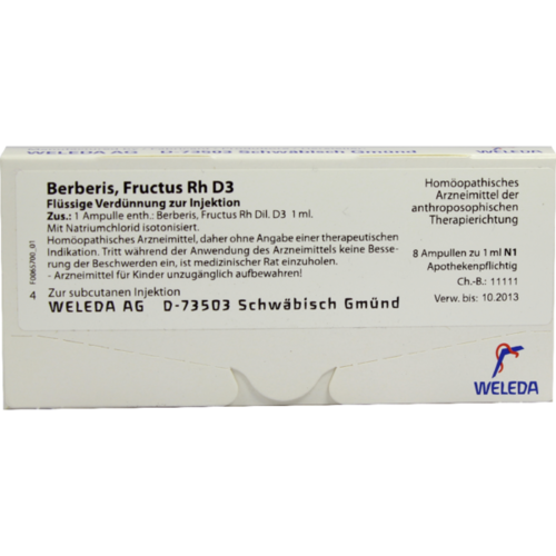 Verpackungsbild(Packshot) von BERBERIS FRUCTUS Rh D 3 Ampullen